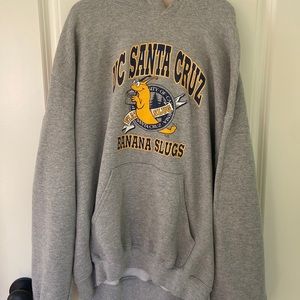 super cute gray UC Santa Cruz sweatshirt